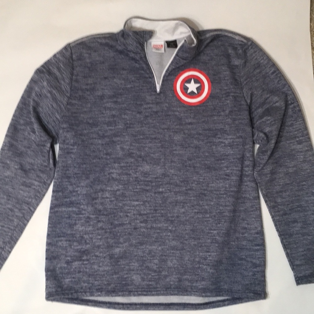 Men's Blue Quarter-Zip Sweater